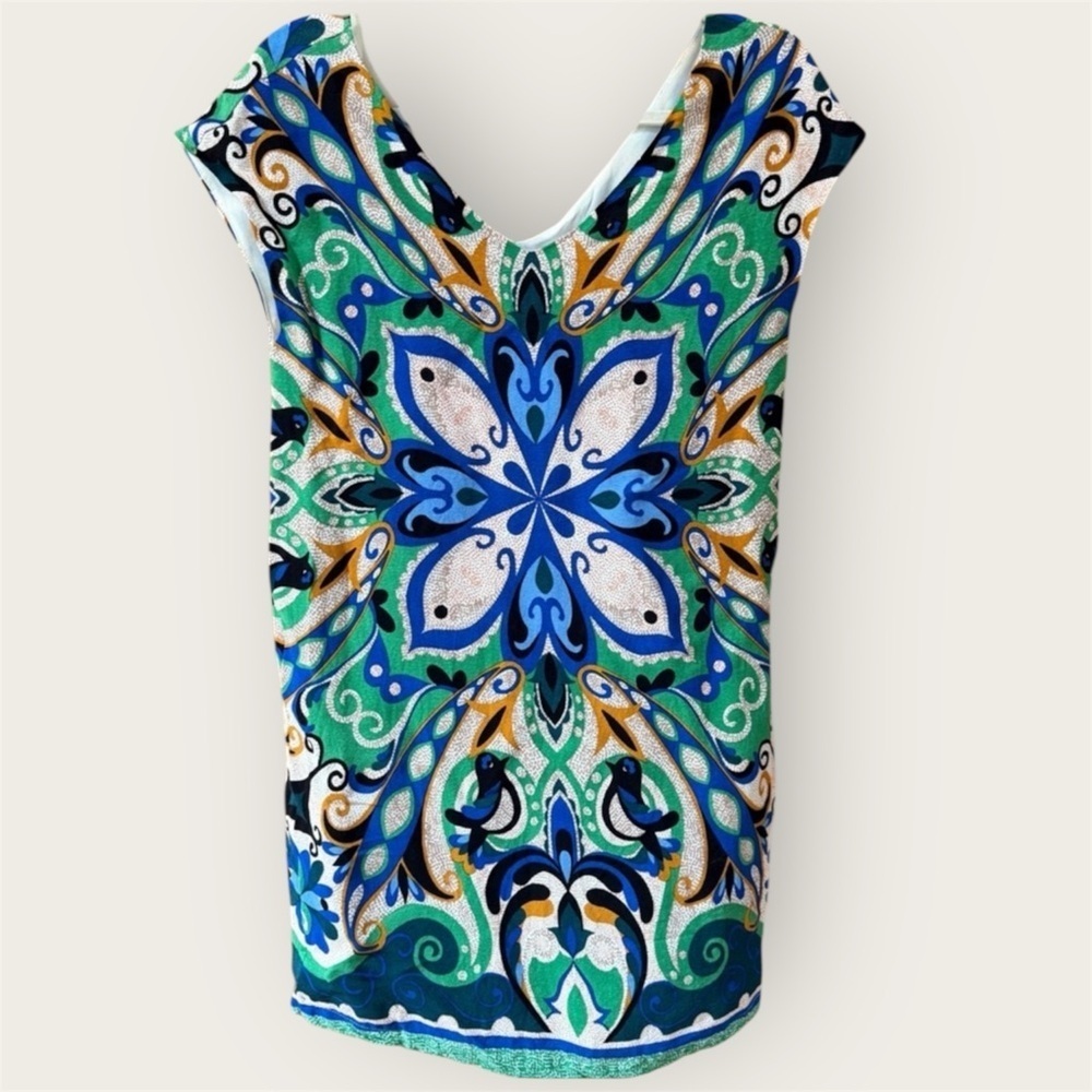 Anthropologie Maeve Folksong dress birds and floral print